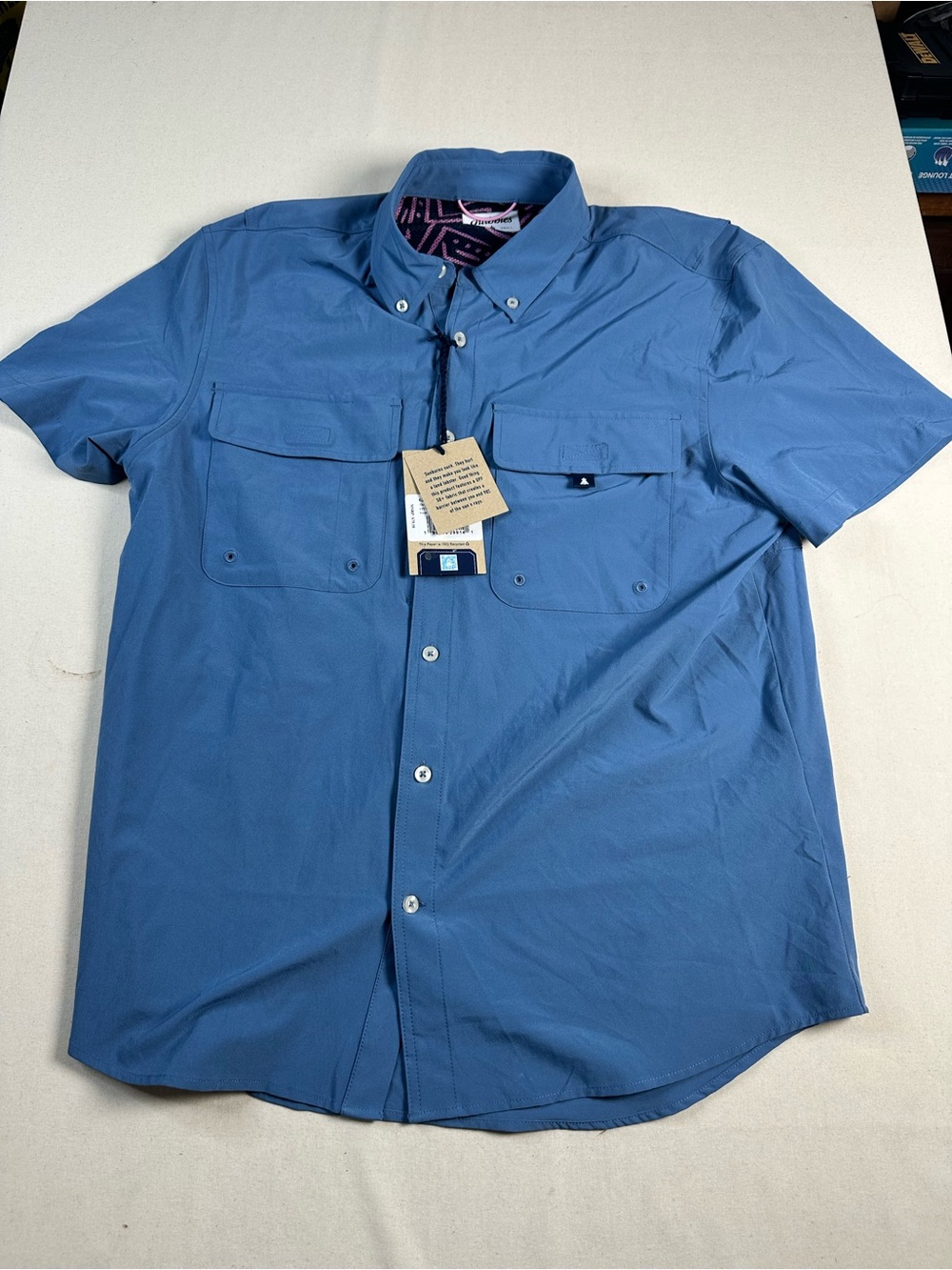 Chubbies "The Blue Crew" UPF Shirt Men’s Small